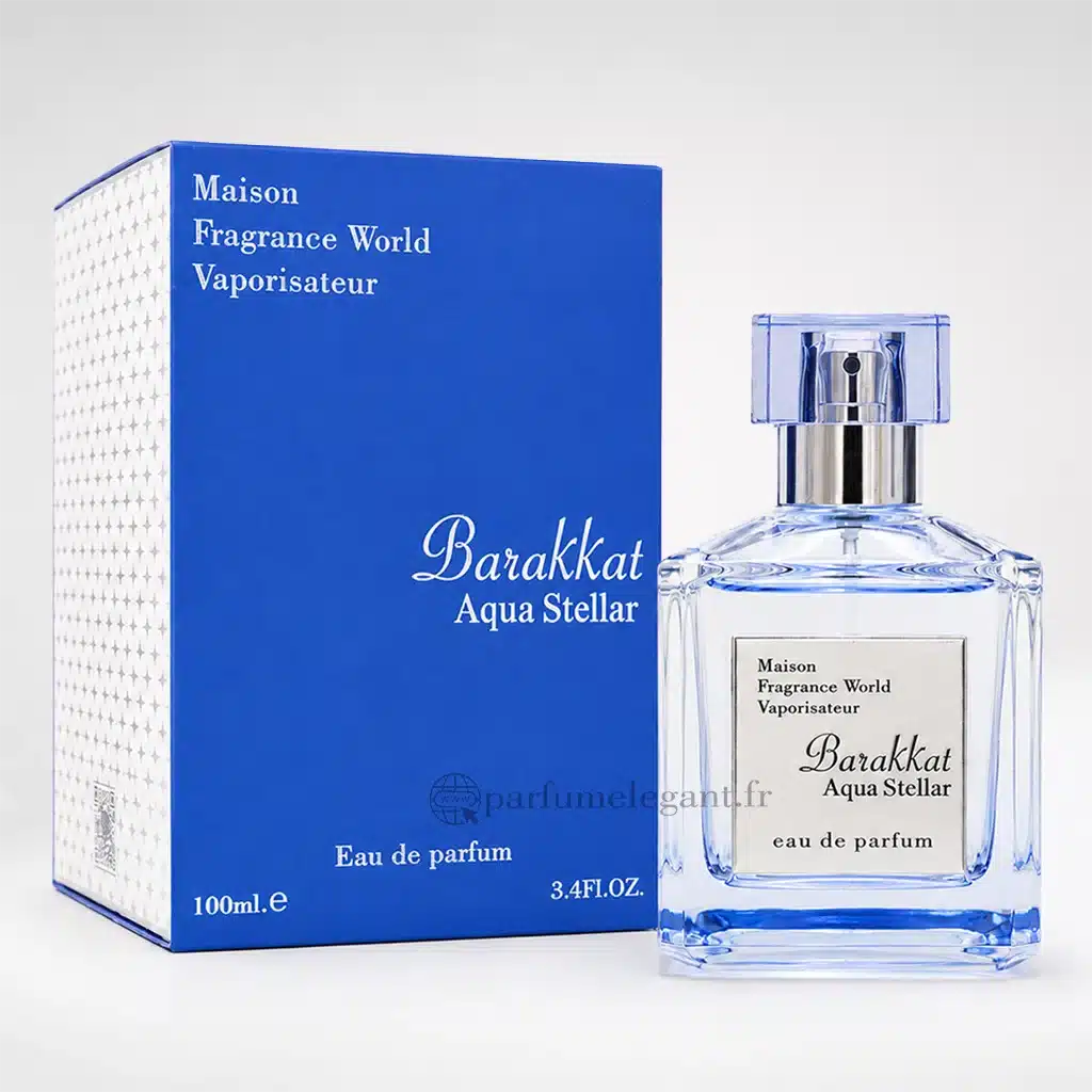 Barakkat Aqua Stellar – Eau de Parfum Mixte 100 ml 1 Barakkat Aqua Stellar Fragrance World Eau de Parfum 100 ml avec boîte