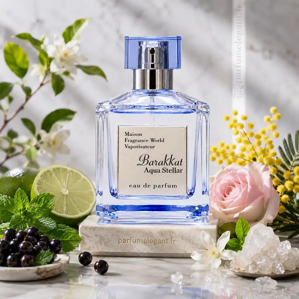 Barakkat Aqua Stellar – Eau de Parfum Mixte 100 ml 3 Barakkat Aqua Stellar parfum mixte citron vert menthe mimosa rose et musc blanc