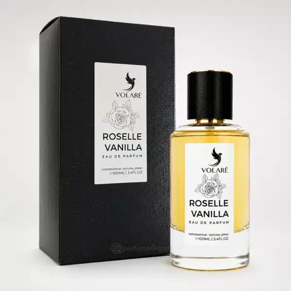 Parfums Femme Dubaï, Orientaux & Gourmands – Longue Tenue et Élégance 5 Roselle Vanilla Volaré Eau de Parfum mixte 100 ml avec boîte
