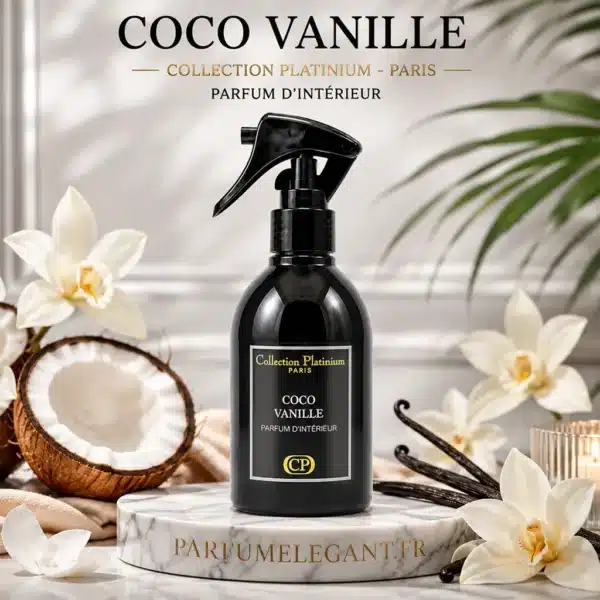 spray collectiion platinium coco vanille Spray parfum intérieur Coco Vanille Collection Platinium Paris 250 ml