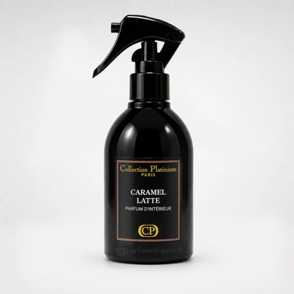 Parfum d’intérieur Caramel Latte Collection Platinium ambiance café caramel vanille