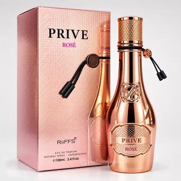 Parfum Élégant – Parfums Dubaï & Orientaux | Dupes Luxe à Prix Abordables en Boutique & en Ligne 10 Privé Rosé Riiffs Eau de Parfum femme 100 ml avec flacon rose gold et coffret rose