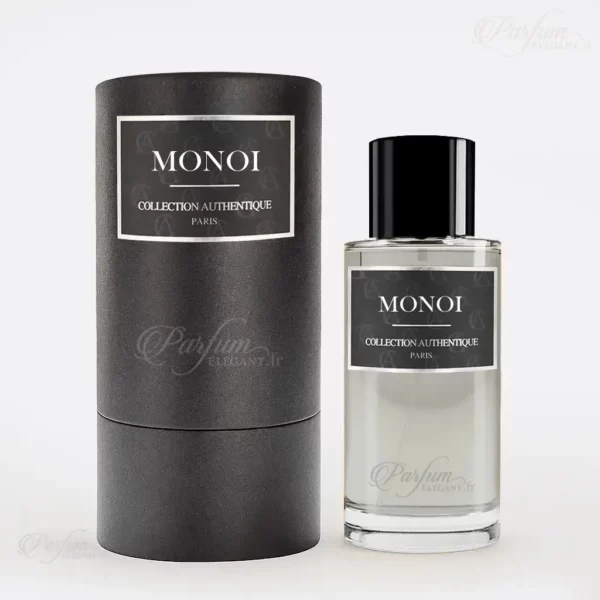 Parfum Élégant – Parfums Dubaï & Orientaux | Dupes Luxe à Prix Abordables en Boutique & en Ligne 10 Parfum Monoï Collection L'Authentique Paris 50 ml avec flacon transparent, bouchon noir et coffret cylindrique noir
